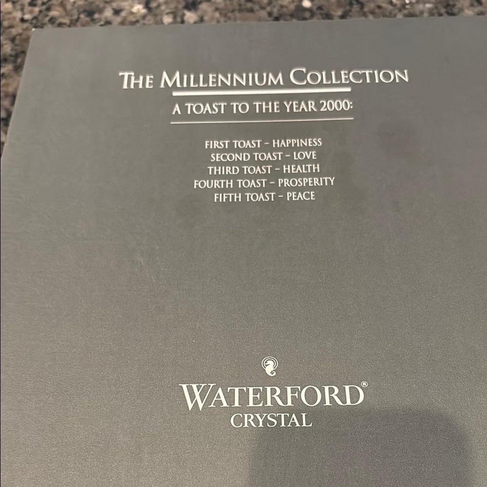 Waterford Millennium Collection Gray Box champagne, flutes - Picture 2 of 3